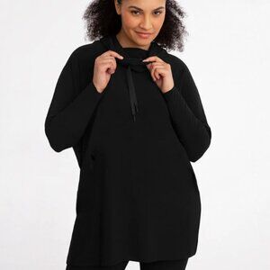 Crisscross Tunic, Long Sleeve (in Black) by Sympli